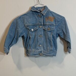 Disney Blue Denim Jacket with Gold Embroidery